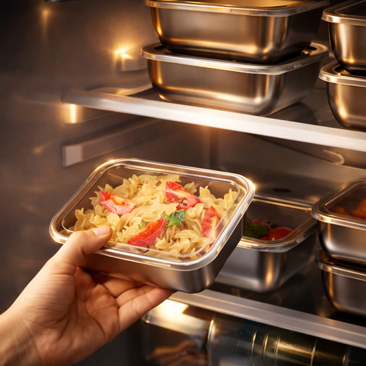 Steeluxe™ Stainless Steel Storage Set (5-Piece)